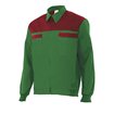 Chaqueta reforzada verde y granate Velilla