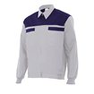 Chaqueta reforzada blanco y azul Velilla