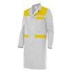 Bata para hombre blanco y amarillo  Velilla
