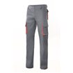 Pantalón elástico con forro gris y rojo Velilla