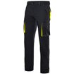 Pantalón dos colores con forro de algodón negro y amarillo Velilla