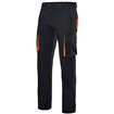 Pantalón dos colores con forro de algodón negro y naranja Velilla