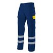 Pantalón con cintas reflectanteamarillo y azul Velilla