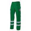 Pantalón con cintas reflectante verde y gris Velilla