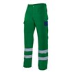 Pantalón con cintas reflectante verde y azul marino Velilla