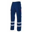 Pantalón con cintas reflectante azul marino y violeta Velilla