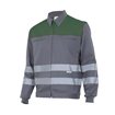 Chaqueta reflectante gris y verde Velilla