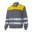 Chaqueta reflectante gris y amarillo Velilla