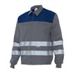 Chaqueta reflectante gris y azul Velilla