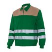 Chaqueta reflectante verde y beige Velilla