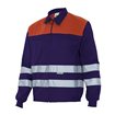 Chaqueta reflectante azul y naranja Velilla