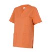 Camisa manga corta pijama naranja Velilla