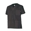 Chaqueta pijama sanitaria botones negro Velilla
