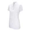 Chaqueta mujer manga corta cremallera blanco Velilla