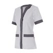 Chaqueta de mujer a rayas gris y blanca Velilla
