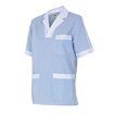 Camiseta mujer rayas pijama azul y blanca Velilla