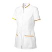 Chaqueta laboral de mujer blanco y naranja Velilla