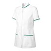 Chaqueta laboral de mujer blanco y verde Velilla