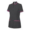 Chaqueta laboral de mujer negro y rosa Velilla