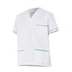 Chaqueta sanitaria blanco y azul claro Velilla