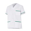 Chaqueta sanitaria blanco y verde Velilla