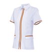 Chaqueta laboral de mujer blanco y naranja Velilla