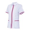 Chaqueta laboral de mujer blanco y rosa Velilla