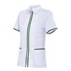 Chaqueta laboral de mujer blanco y verde hierba Velilla