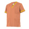 Camiseta sanitaria naranja claro y amarillo Velilla