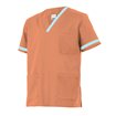 Camiseta sanitaria naranja claro y azul claro Velilla