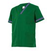 Camiseta sanitaria violeta y verde Velilla