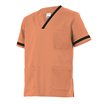 Camiseta sanitaria naranja claro y negro Velilla