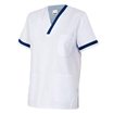 Camiseta sanitaria blanco y azul marino Velilla