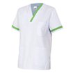 Camiseta sanitaria blanco y verde claro Velilla