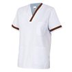 Camiseta sanitaria blanco y marron Velilla