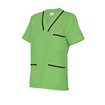 Camisa médica verde claro y negro Velilla