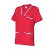 Camisa médica rojo y azul claro Velilla