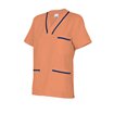 Camisa médica naranja y azul marino Velilla
