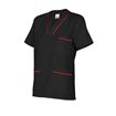 Camisa médica negro y rojo Velilla