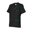 Camisa médica negro y verde  Velilla