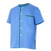Chaqueta pijama azul claro y verde Velilla