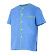 Chaqueta pijama azul claro y verde claro Velilla