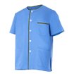 Chaqueta pijama azul claro y verde oscuro Velilla