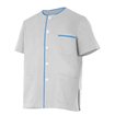 Chaqueta pijama blanco y azul Velilla