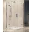 Kassandra Mampara Ducha Angular Nardi transparente 2 fijos+ 2 puertas abatibles con bisagras