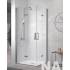 Mampara de ducha Kassandra frontal 2 puertas plegables  cristal transparente modelo Nardi