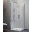 Kassandra Mampara Ducha Angular Nardi transparente 2 puertas abatibles