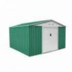 Caseta Metálica Bedford Verde/Blanco 11,59 m² Exterior