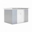 Caseta Metálica London Silver/Blanco 5,71 m² Exterior