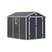 Caseta de Resina Fiorella Antracita/Blanco 5,23 m² Exterior